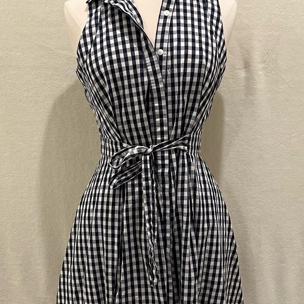 Westport Black and White Gingham Dress